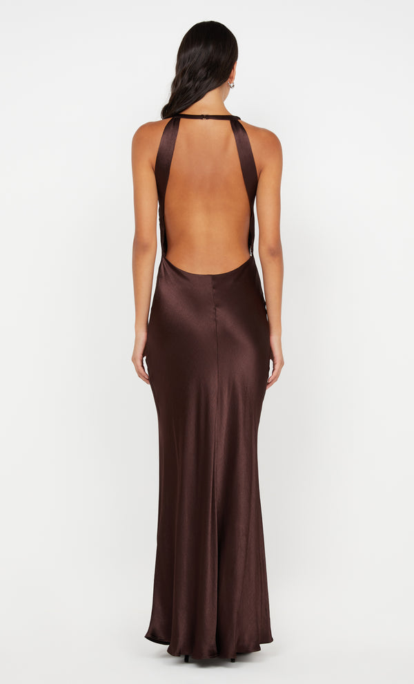 SOL MAXI DRESS - DARK CHOCOLATE