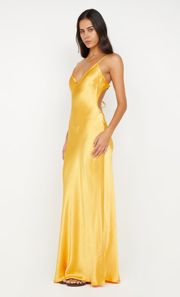 Yellow Dress Bec And Bridge Dress Uk Bec Bridge Karina Tuck Midi