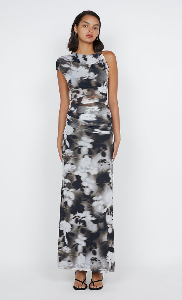 Solene Asyn Dress in Dark Blurred Floral by Bec + Bridge