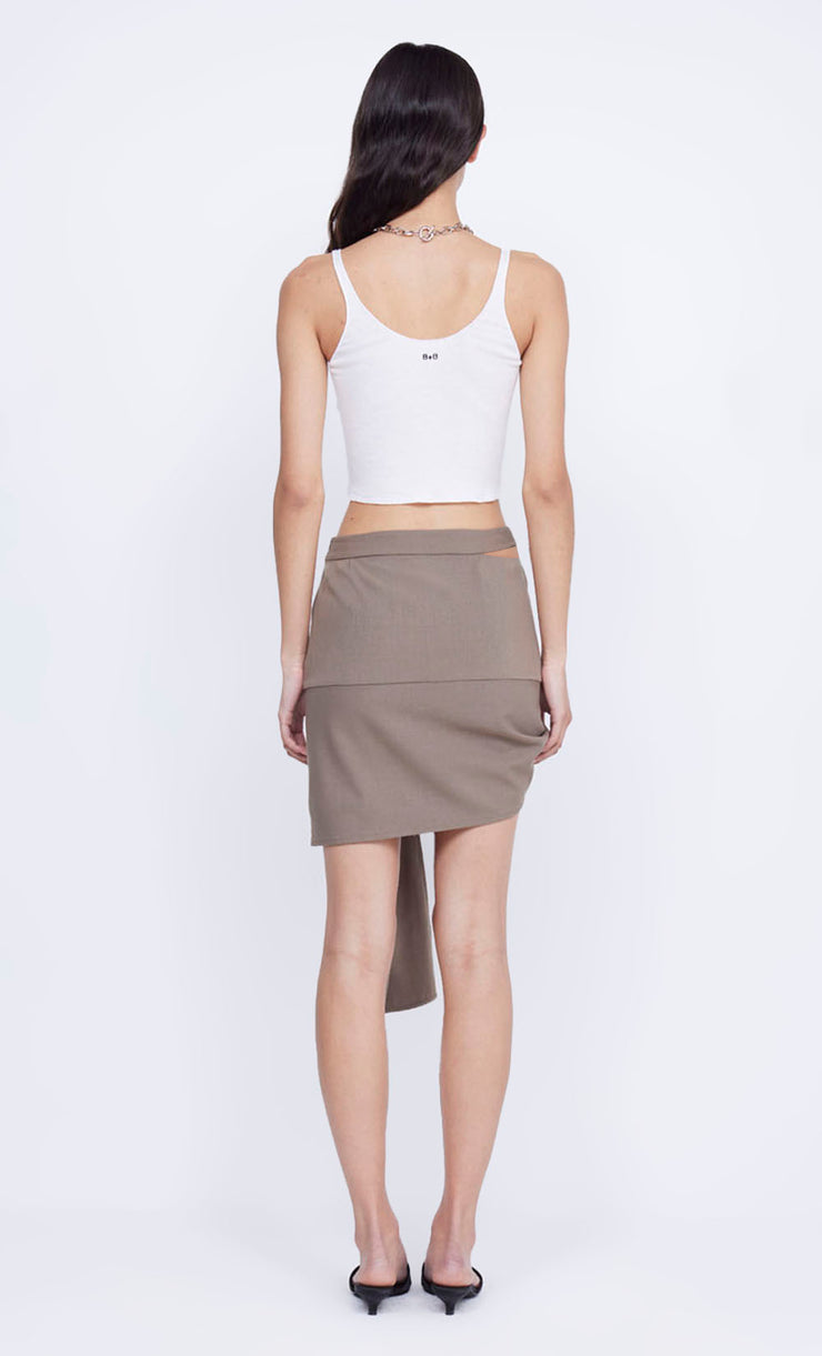 SONESTA WRAP SKIRT - TOBACCO