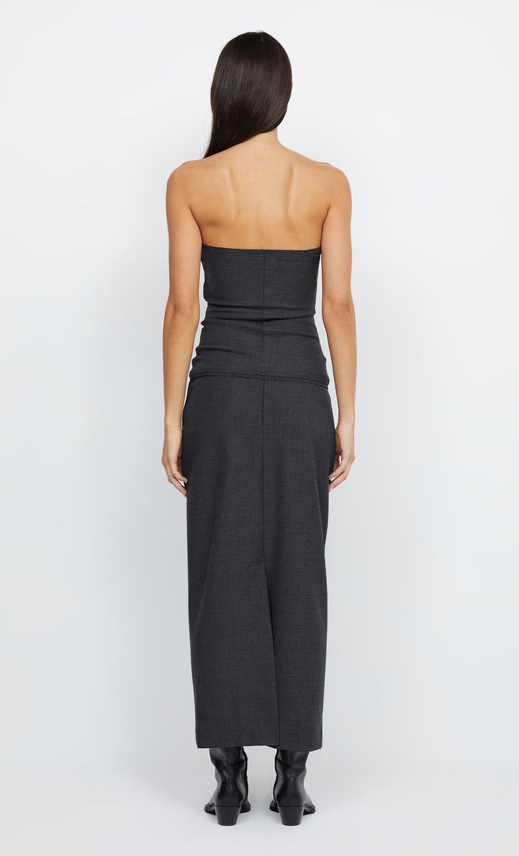 TALI TUCK BODICE  - CHECK