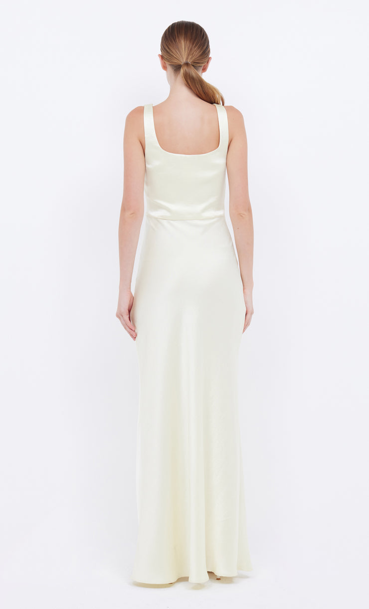 DREAMER SQUARE NECK DRESS - GOLDEN