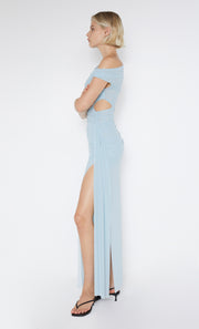 Victoria Asym Dress in Sky Blue by Bec + Bridge