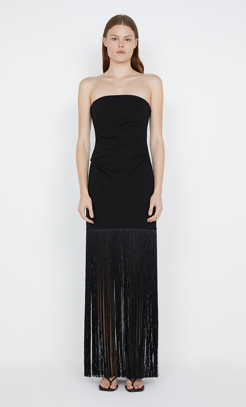 Wilder Fringe Dress in black by Bec + Bridge