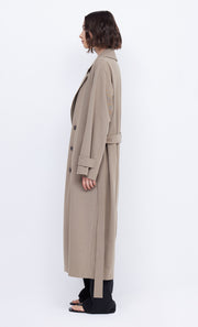 Yvonne Trench Coat in Taupe by Bec + Bridge