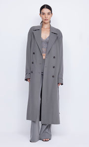 Yvonne Trench Coat in Elephant Grey by Bec + Bridge