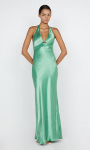 Zariah Halter Maxi Backless Dress in Green Apple by Bec + Bridge