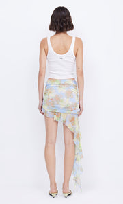 ZEPHY MINI SKIRT - BLUE BLOSSOM