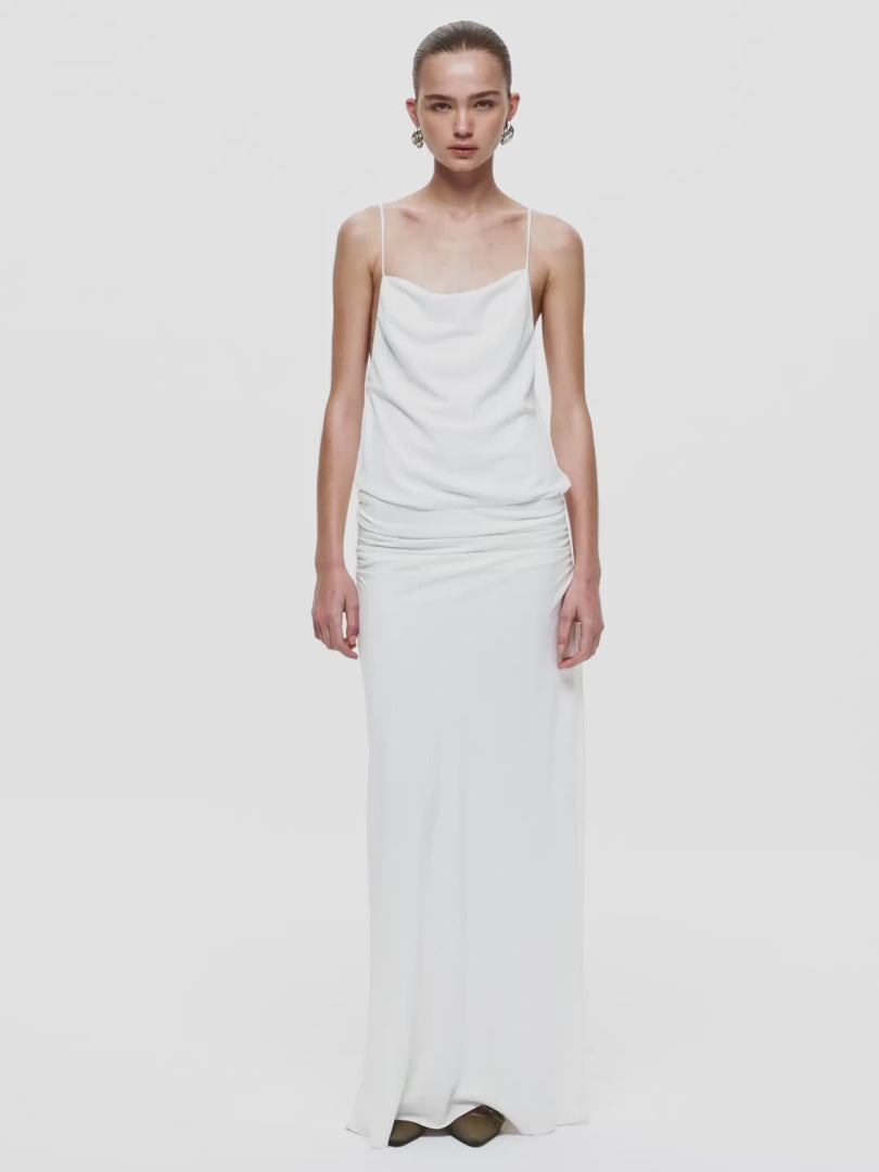 NERINA BLOUSON MAXI DRESS - IVORY