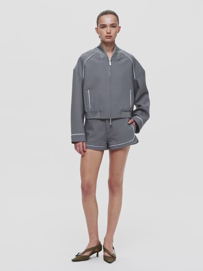 ZYLAN JACKET - GRANITE/PALE GREY
