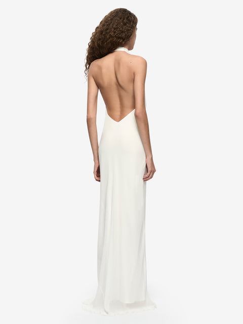 SONEVA WRAP DRESS - IVORY