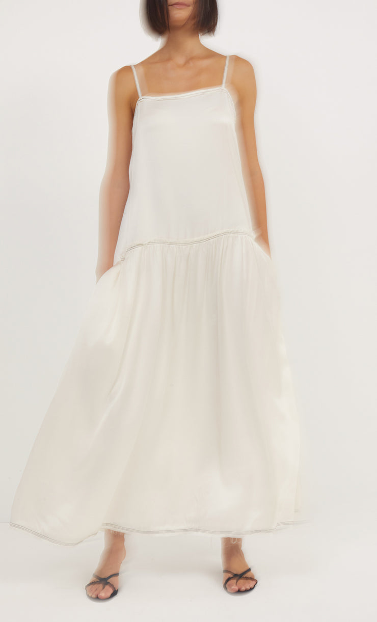 ELYNA STRAP MAXI DRESS - IVORY
