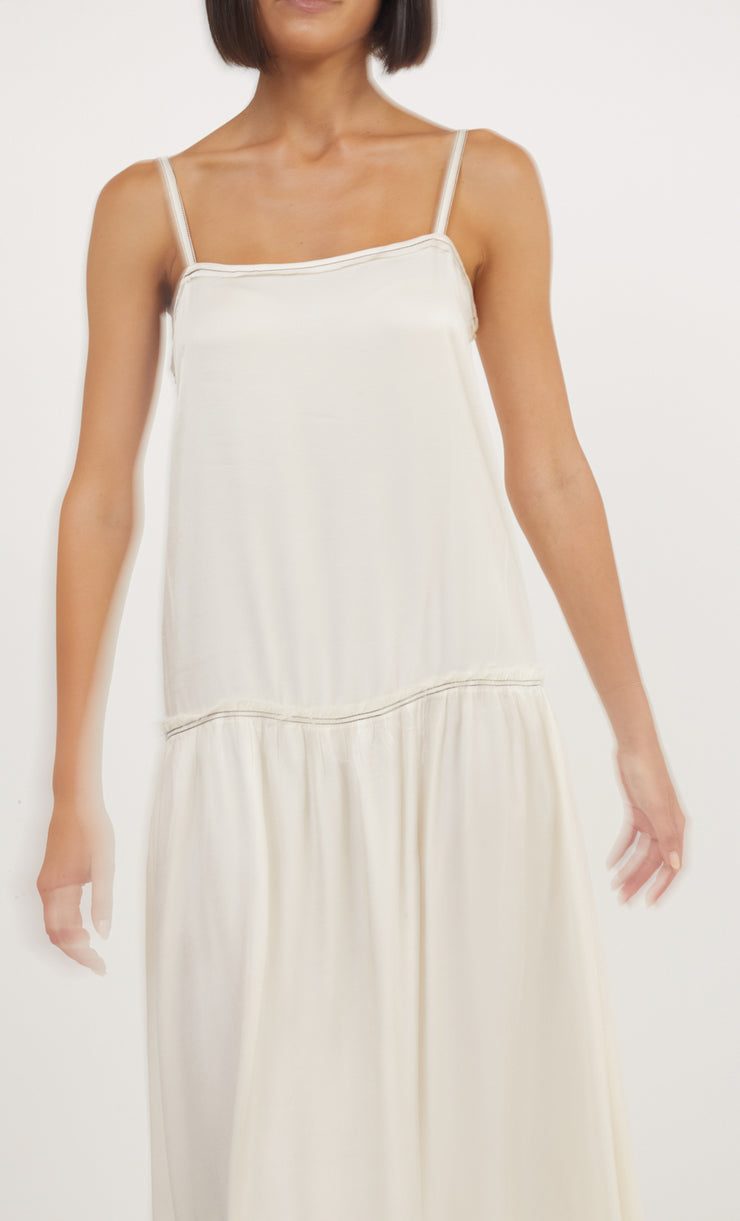 ELYNA STRAP MAXI DRESS - IVORY