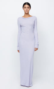 AMARA LONG SLEEVE MAXI DRESS - LILAC