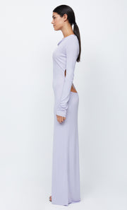 AMARA LONG SLEEVE MAXI DRESS - LILAC
