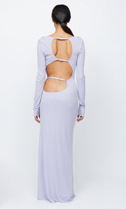 AMARA LONG SLEEVE MAXI DRESS - LILAC