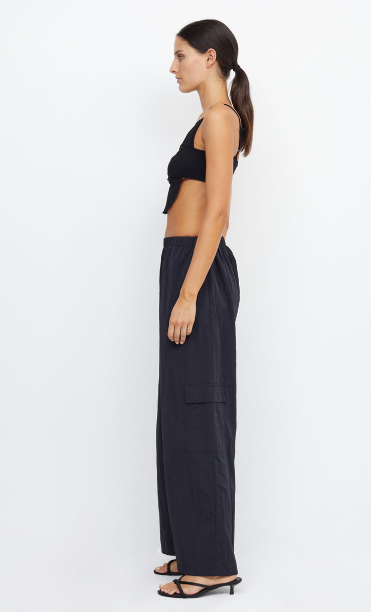 VERONICA KNIT BOATNECK BRALETTE - BLACK