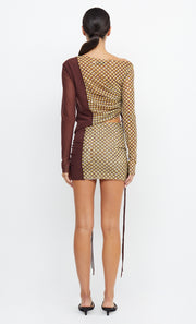 MARCELLA MINI SKIRT - SIENA GEO/PLUM