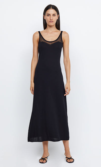 JESSA KNIT MAXI DRESS - BLACK
