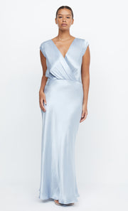 Moon Dance Maxi Bridesmaid Dress in Dusty Blue by Bec + Bridge