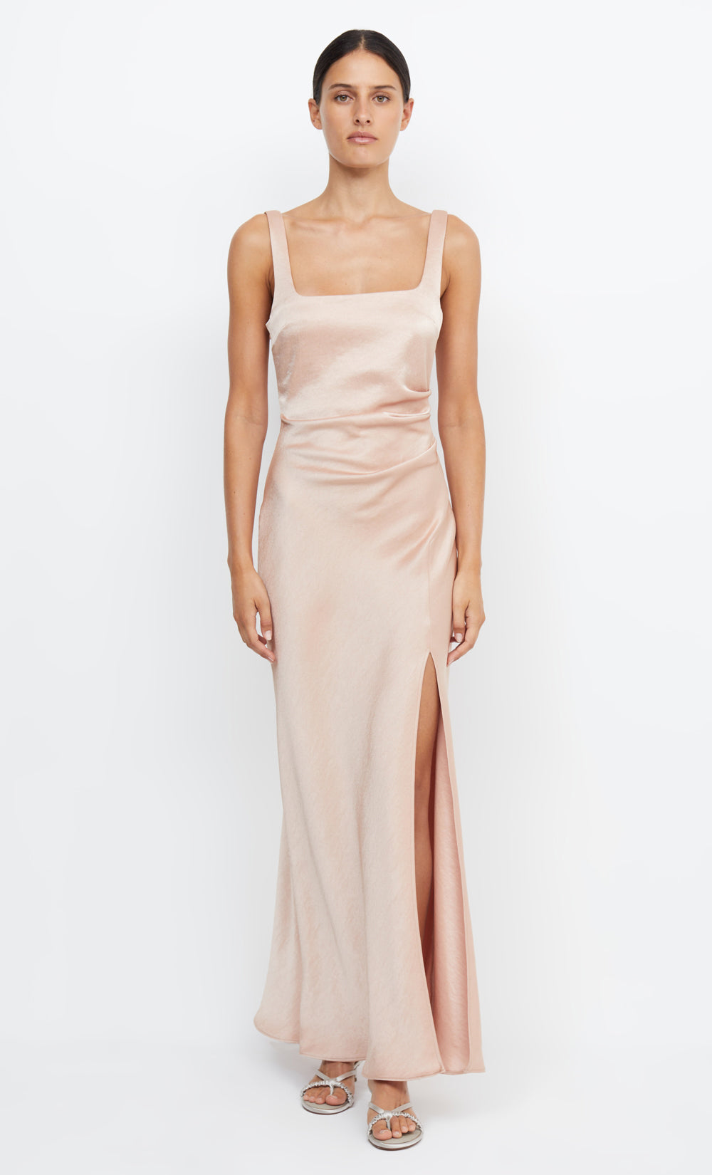 THE DREAMER SQUARE NECK DRESS - ROSE GOLD – BEC + BRIDGE AU