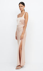 THE DREAMER SQUARE NECK DRESS - ROSE GOLD