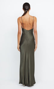 MOON DANCE V MAXI DRESS - DARK WILLOW