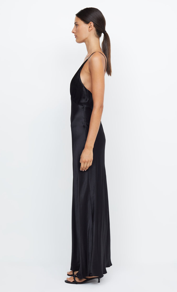 MOON DANCE V MAXI DRESS - BLACK