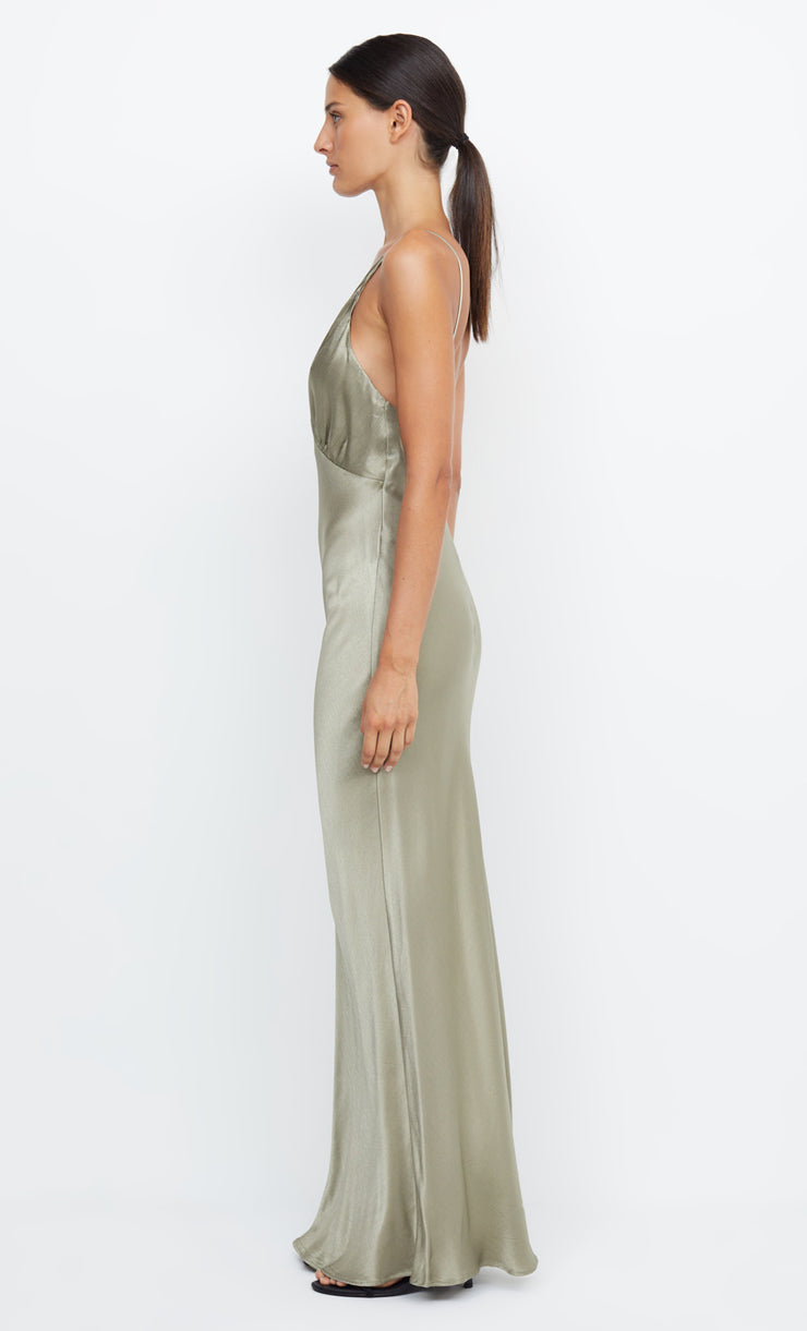 Moon Dance V Neck Maxi Bridal Bridesmaid in Sage by Bec + Bridge