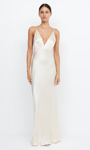 Moon Dance V Maxi Bridesmaid Dress in Sand By Bec + Bridge