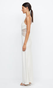 Celine Maxi Bride Bridesmaid Maxi Dress with Lace in Ivory by Bec + Bridge