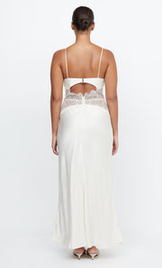 Celine Maxi Bride Bridesmaid Maxi Dress with Lace in Ivory by Bec + Bridge