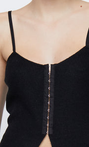 JACINTA KNIT TANK - BLACK