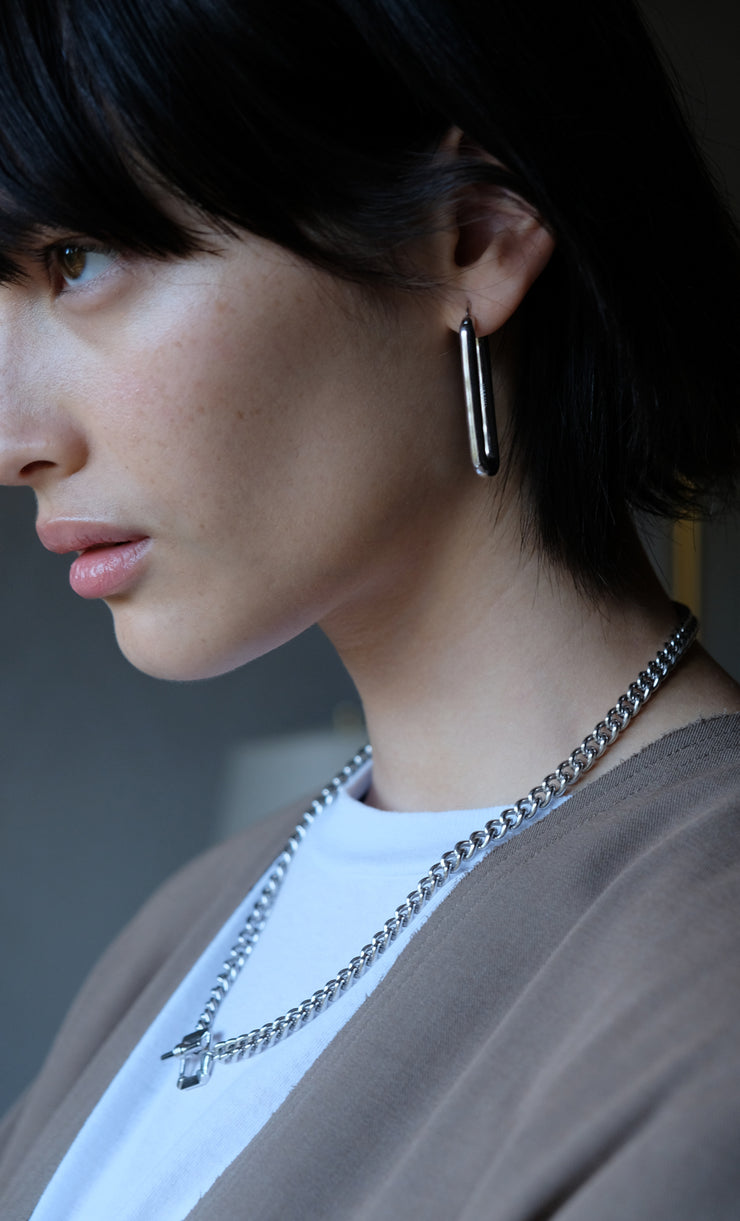 OVATE HOOPS - SILVER