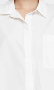 KELZIERA OPEN BACK SHIRT  - WHITE