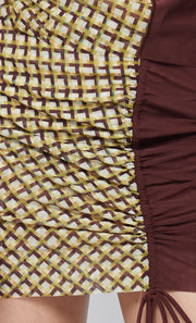 MARCELLA MINI SKIRT - SIENA GEO/PLUM