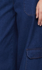 ROXANNE ULTRA WIDE JEAN - DENIM