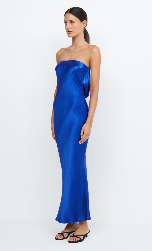 MOONDANCE STRAPLESS DRESS - MEDITERRANEAN BLUE