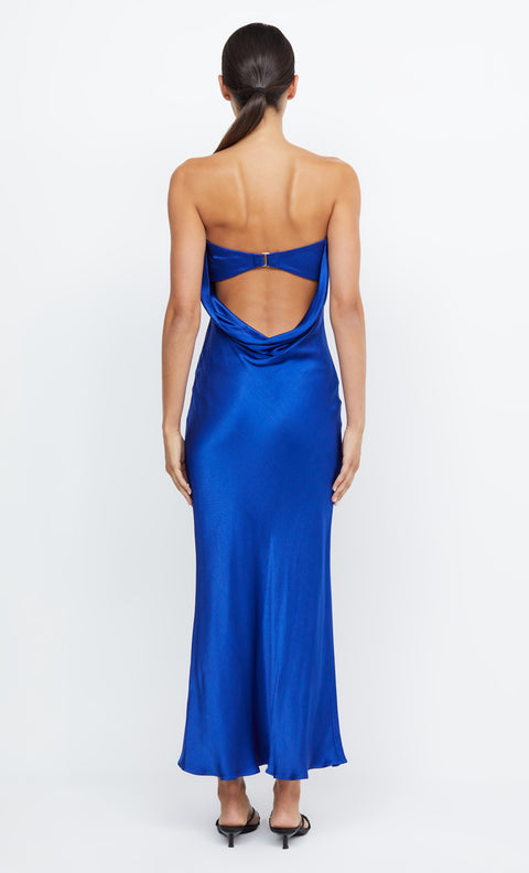 MOONDANCE STRAPLESS DRESS - MEDITERRANEAN BLUE