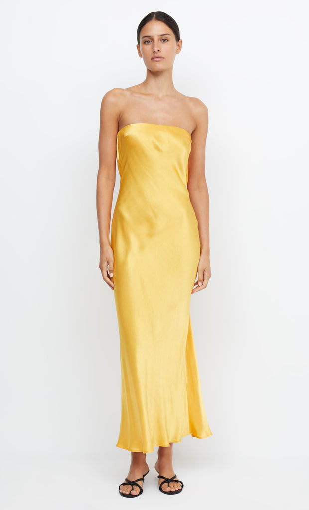 MOONDANCE STRAPLESS DRESS - MANGO