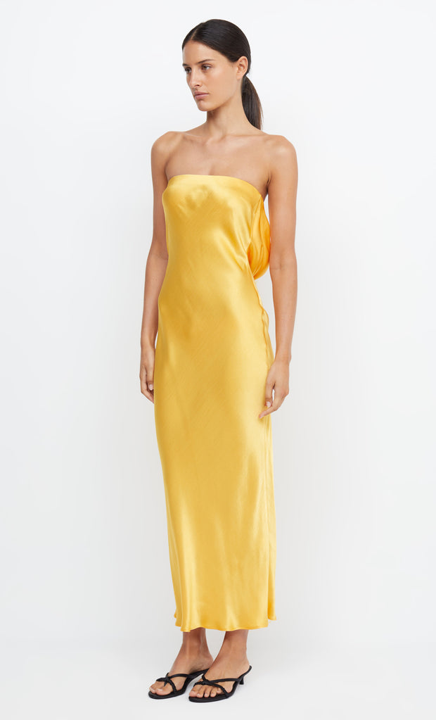 MOONDANCE STRAPLESS DRESS - MANGO