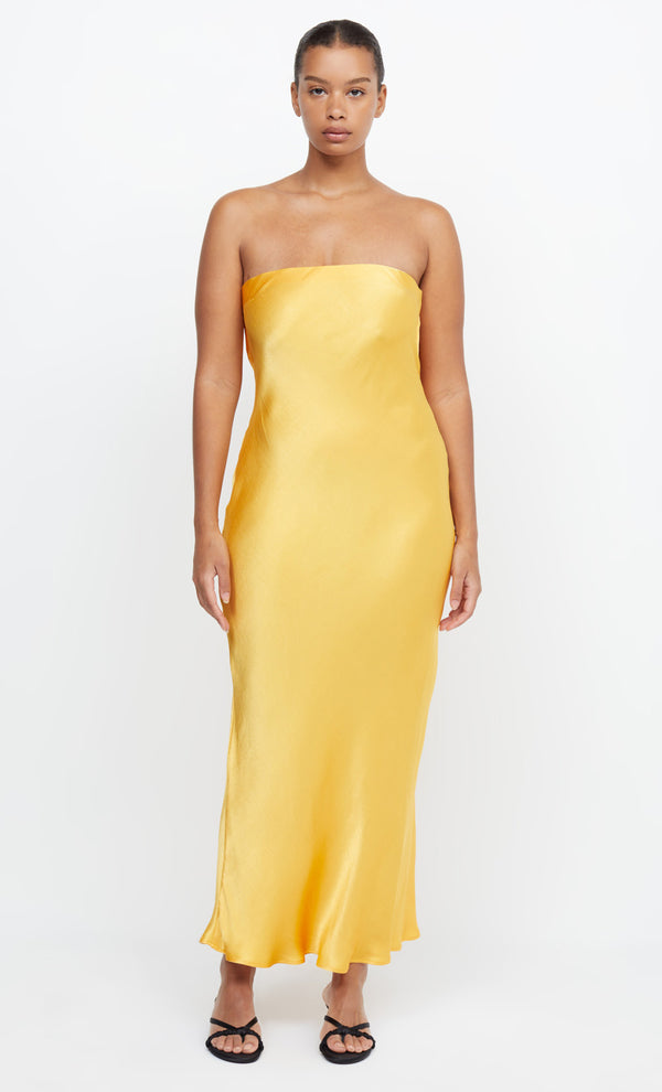 MOONDANCE STRAPLESS DRESS - MANGO