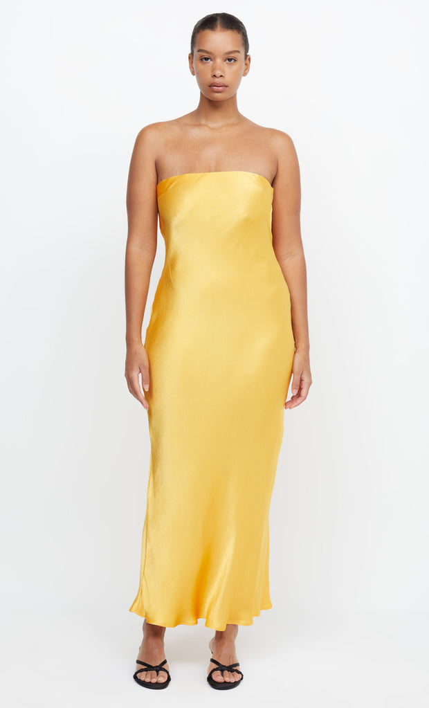 MOONDANCE STRAPLESS DRESS - MANGO