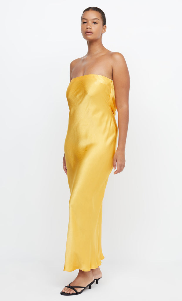 MOONDANCE STRAPLESS DRESS - MANGO