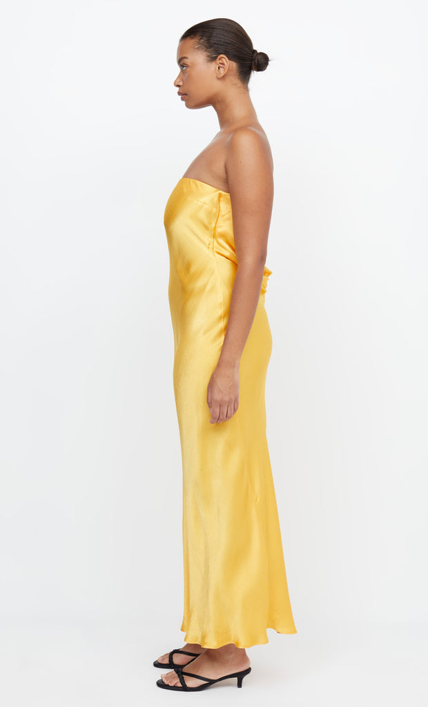 MOONDANCE STRAPLESS DRESS - MANGO