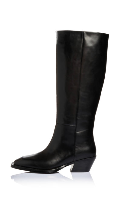 PEYA MID CALF BOOT - BLACK