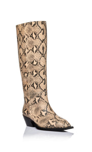 PEYA MID CALF BOOT - PYTHON