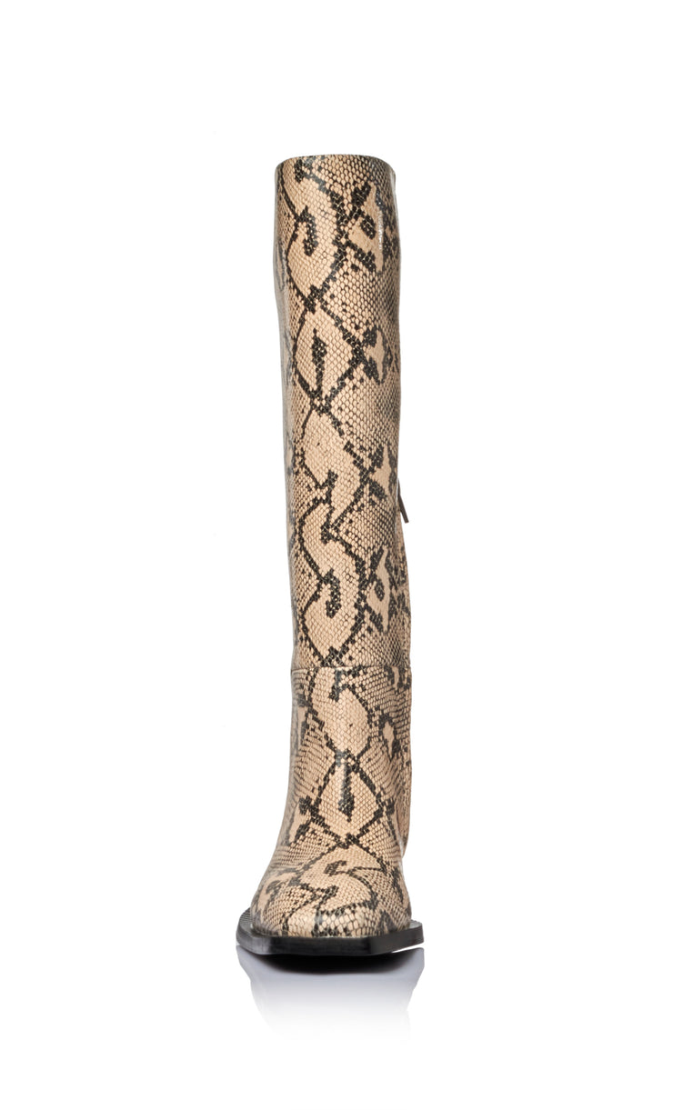 PEYA MID CALF BOOT - PYTHON