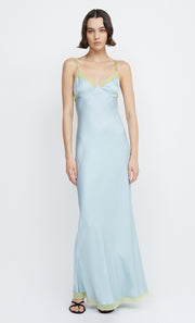 JOELLE MAXI DRESS - CLOUD BLUE/PEAR