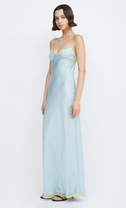 JOELLE MAXI DRESS - CLOUD BLUE/PEAR
